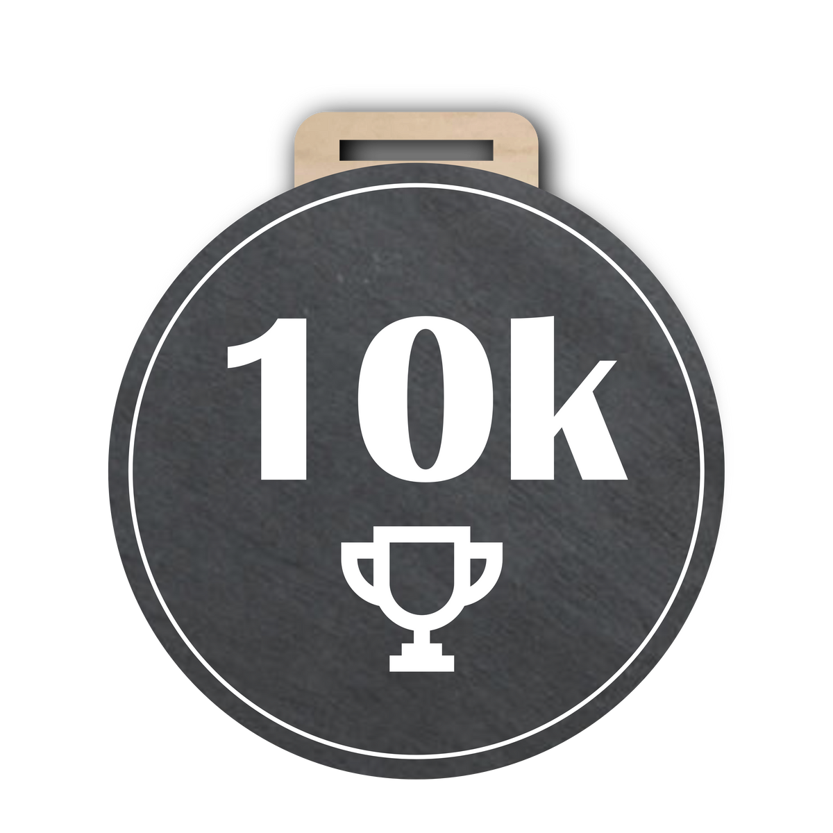 10k Trophy Medal Slate