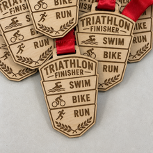 Load image into Gallery viewer, Triathlon Medal - Stack Design