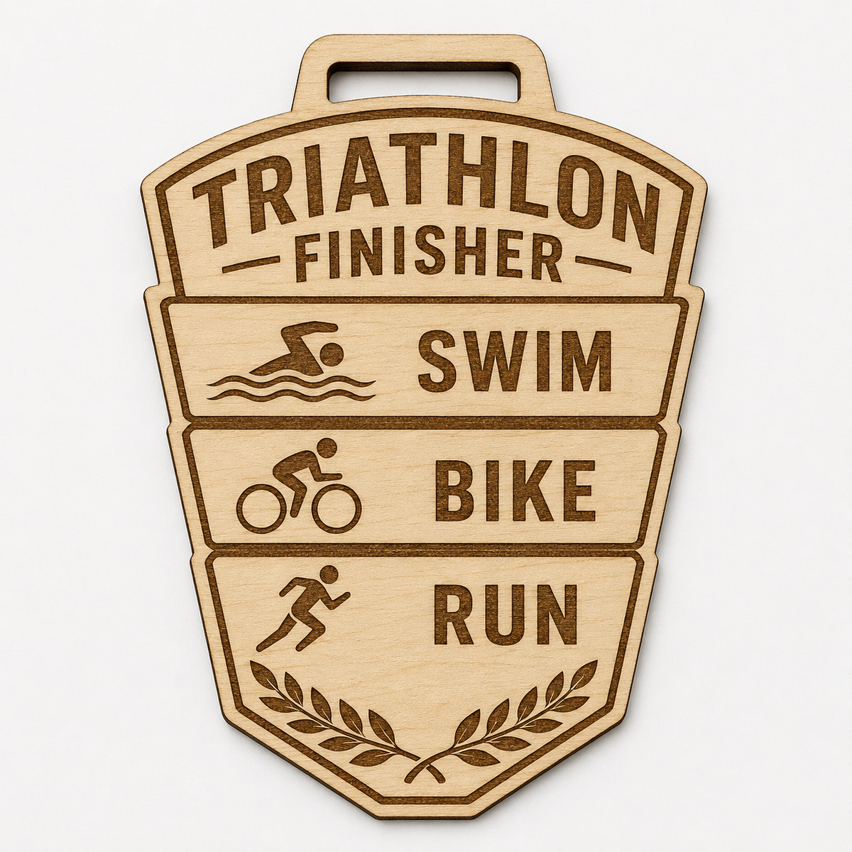 Triathlon Medal - Stack Design