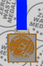 Load image into Gallery viewer, Slate Engraved Individual Back Stroke Swimming Medal – 75mm Sustainable Design, Made in the UK