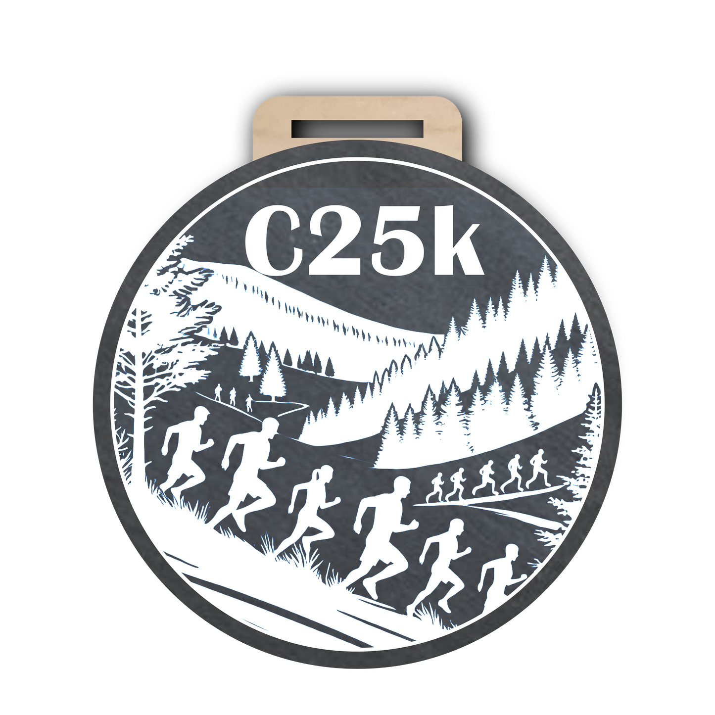 C25K Slate Medal - Group Runners Design