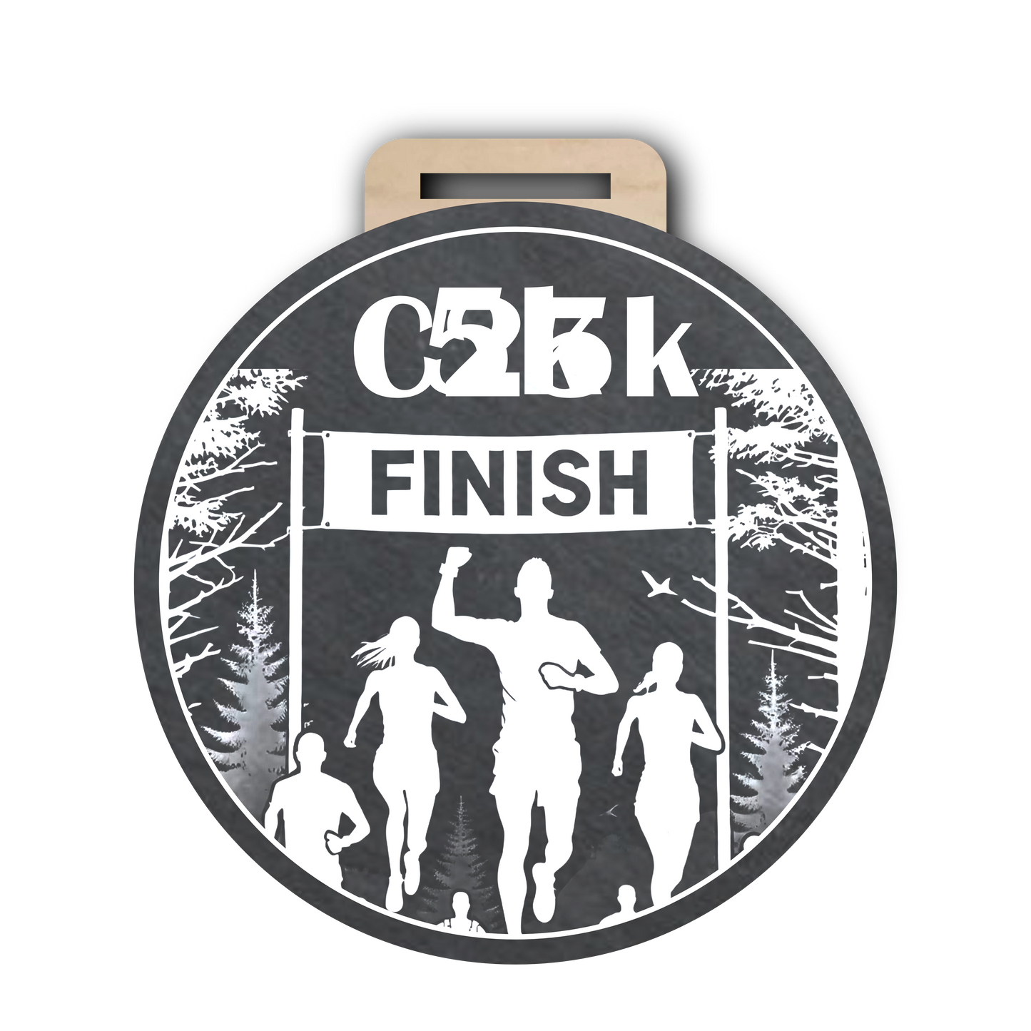 C25K Slate Medal - Finish Line Design