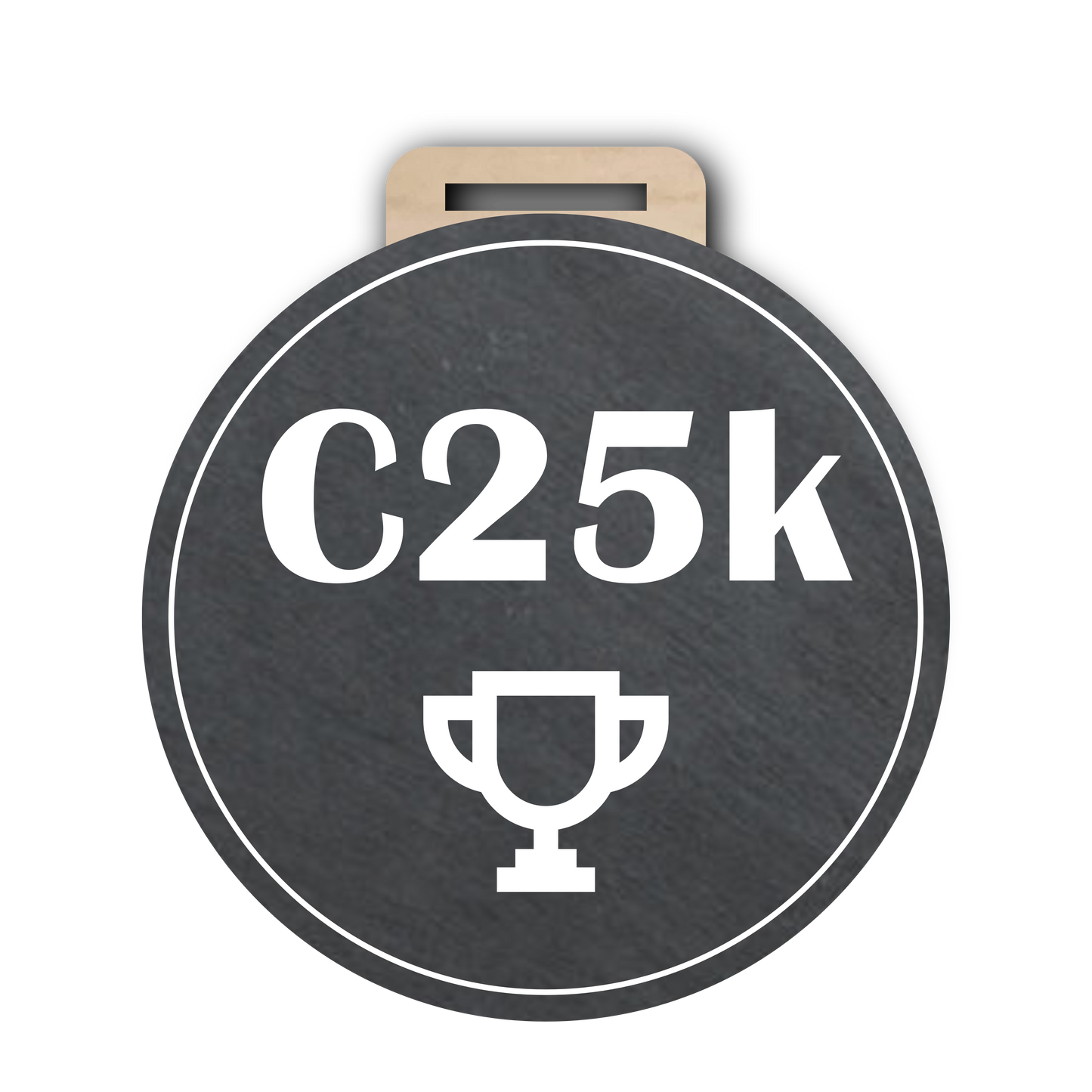 C25K Slate Medal - Trophy Design