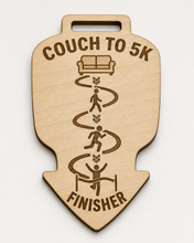 Load image into Gallery viewer, C25K Medal - Engraved C25K Arrow Design