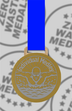 Load image into Gallery viewer, Slate Engraved Individual Medley Medal – 75mm Sustainable Design, Made in the UK