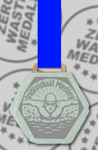 Load image into Gallery viewer, Slate Engraved Individual Medley Medal – 75mm Sustainable Design, Made in the UK