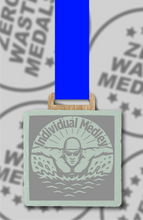 Load image into Gallery viewer, Slate Engraved Individual Medley Medal – 75mm Sustainable Design, Made in the UK
