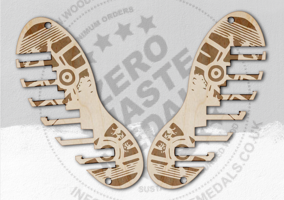 Footprint Shape Running Medal Hanger