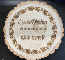 Load image into Gallery viewer, Chunky Log Slice Trophy (Small Depth 10-13 cm)