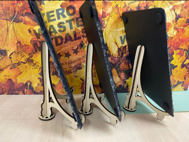 Natural Slate Trophy - Gold 15cm x 20cm approx