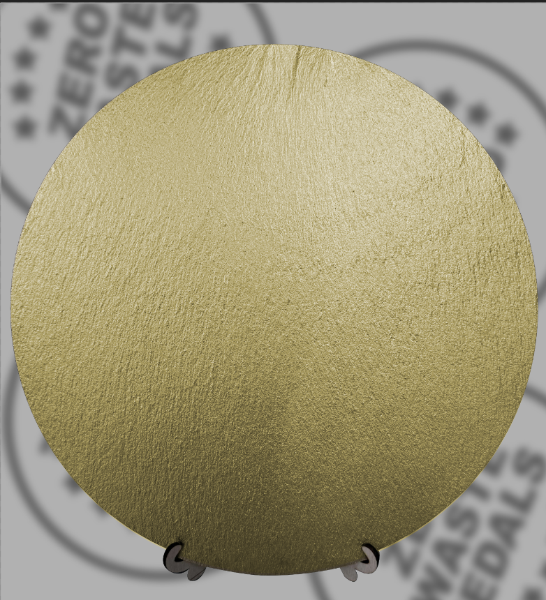 Natural Slate Trophy 30cm round approx Gold