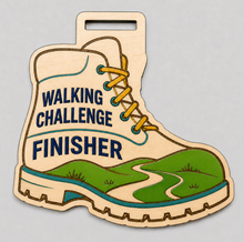 Load image into Gallery viewer, Walking Medal - Colour Boot Design