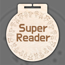 Load image into Gallery viewer, Super Reader Medal x 10,20,50 and 100 pack