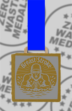 Load image into Gallery viewer, Slate Engraved Individual Breaststroke Swimming Medal – 75mm Sustainable Design, Made in the UK