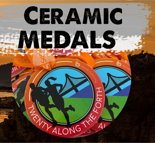 Ceramic Running Medals - These are smashing! (Not literally)