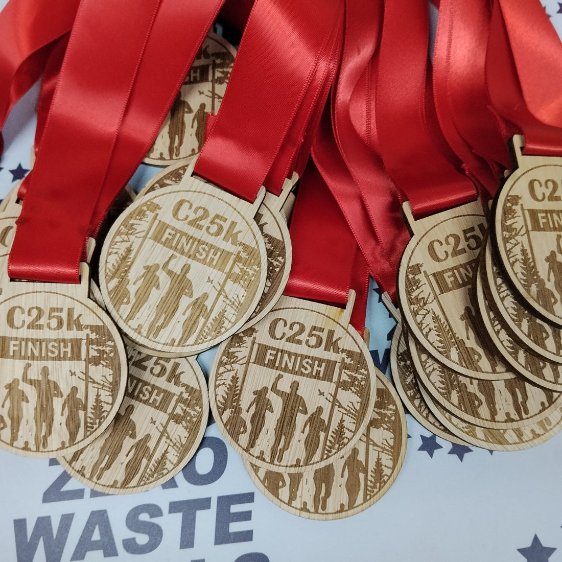 Custom Wooden Medals for a C25K Finish
