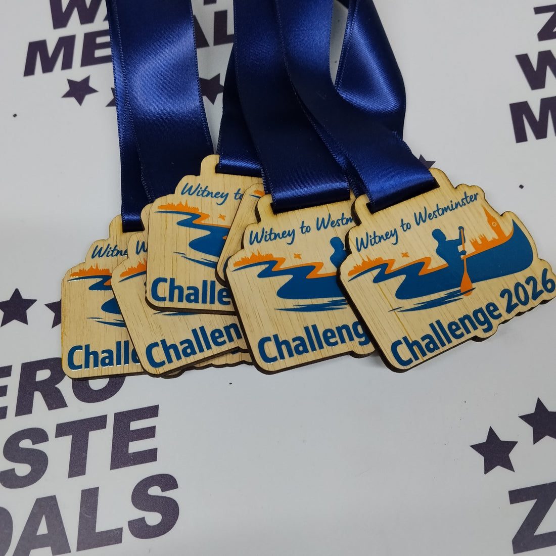 Custom Wooden Medals for Witney to Westminster Challenge