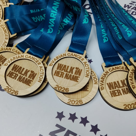 Walk in Her Name 2026: Custom Wooden Medals Supporting a Powerful Cause