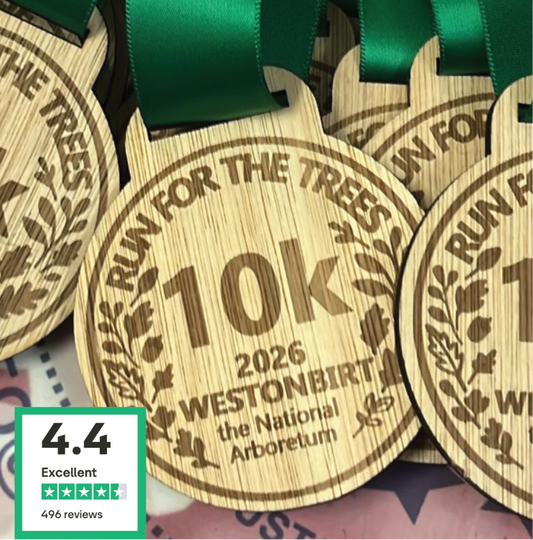RUN FOR THE TREES 2026 National Arboretum Westonbirt Running Race Medals