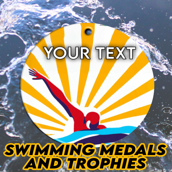 Make a Splash with Our Awesome Swimming Medals and Trophies!