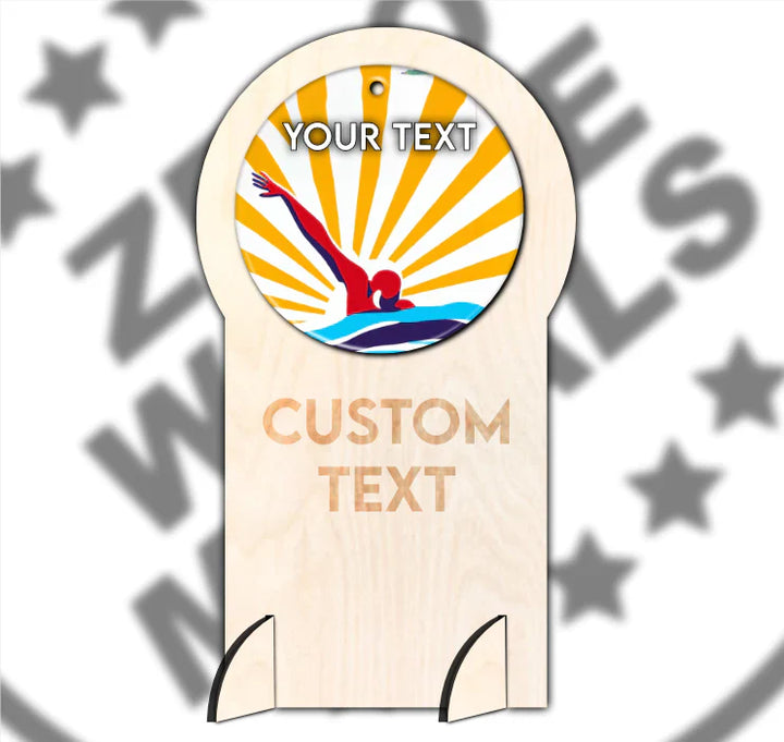 Engraved Slate Swimming Medals – Eco-Friendly Awards, Made in the UK