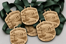 Load image into Gallery viewer, Walking Medal - Engraved Road Ahead Design
