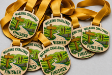 Load image into Gallery viewer, Walking Medal - Engraved Road Ahead Design
