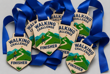 Load image into Gallery viewer, Walking Medal - Colour Hilly Flag Design
