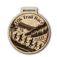 Load image into Gallery viewer, 10k Medal - Trail Race Group Design

