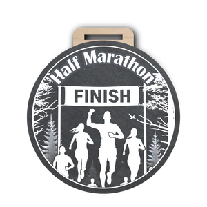 Half Marathon Medal Design 3 Slate