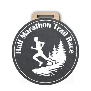 Half Marathon Medal Design 1 Slate