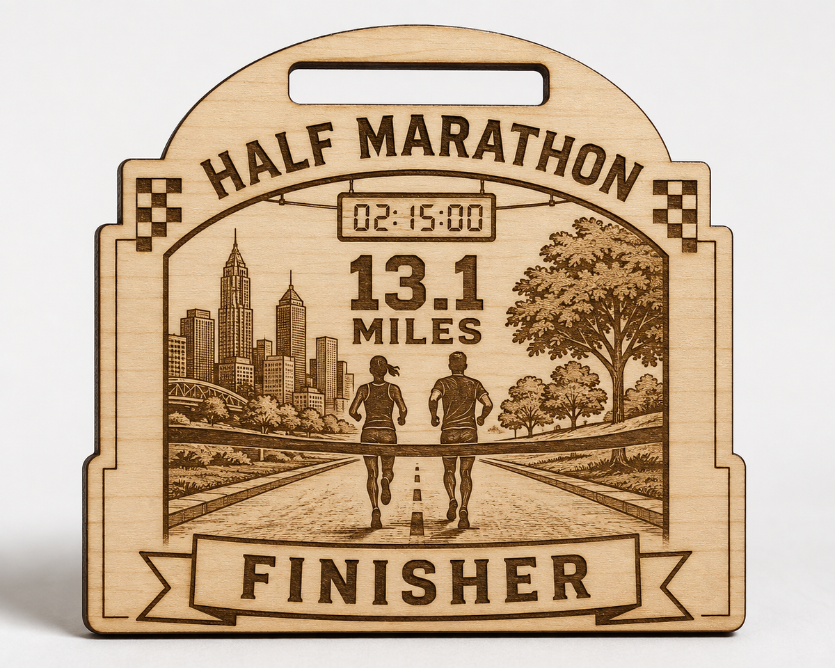 Half Marathon Medal - City Scape Design