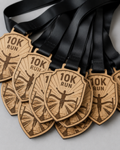 Load image into Gallery viewer, 10k Medal - 10k Run Finish Line Design

