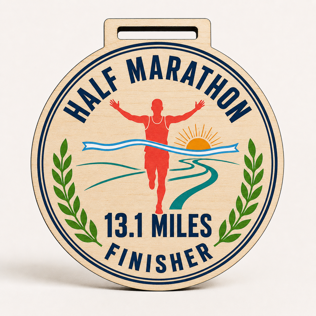 Half Marathon Medal -Solo Runner Design