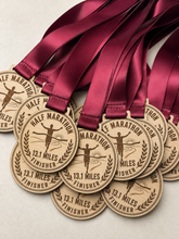 Load image into Gallery viewer, Half Marathon Medal - Solo Runner 13.1 Mile Design
