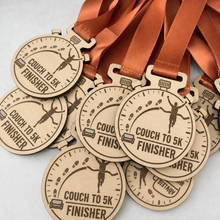 Load image into Gallery viewer, C25K Medal - Engraved C25K  Stop Watch Design
