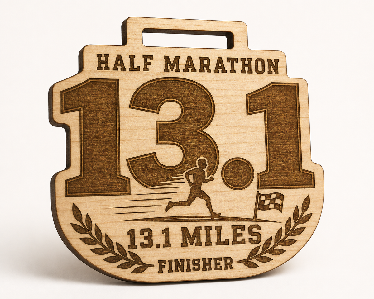 Half Marathon Medal - 13.1 Mile Design