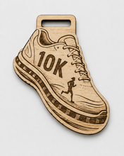 Load image into Gallery viewer, 10k Medal - Engraved Shoe Design
