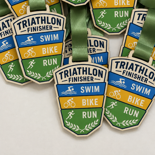 Triathlon Medal - Colour Stack Design
