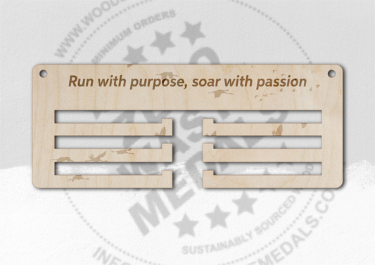 Run with Purpose, Soar With Passion Running Medal Hanger