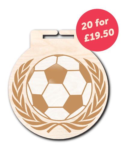 20 Pack Football Ball Medal