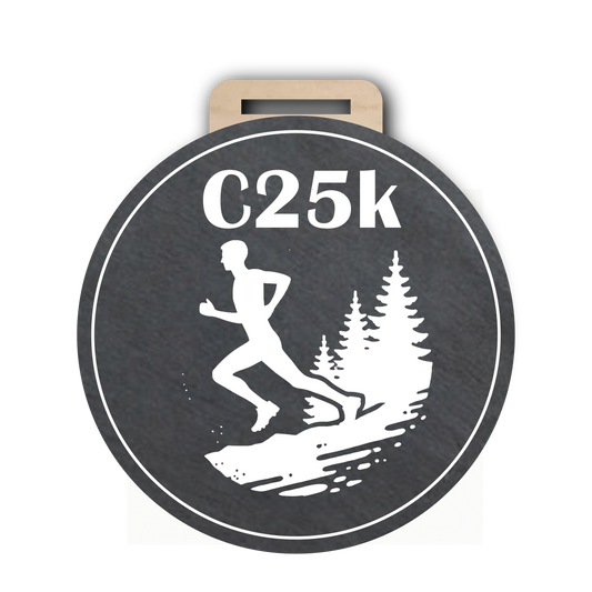 C25K Slate Medal - Solo Runner Design