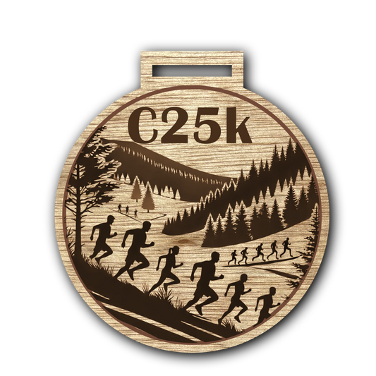 C25K Wooden Medal - Group Running Design