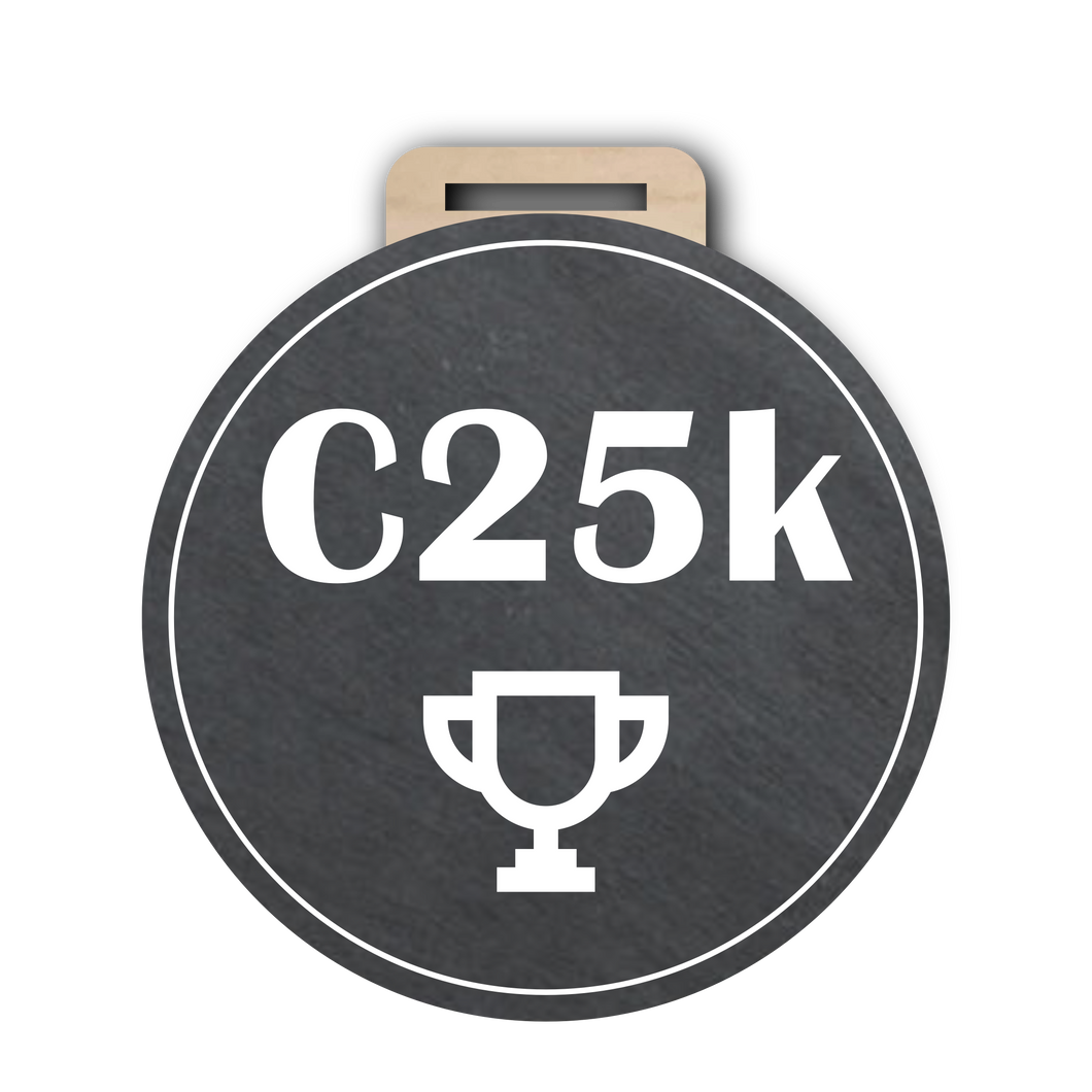 C25k Trophy Medal Slate