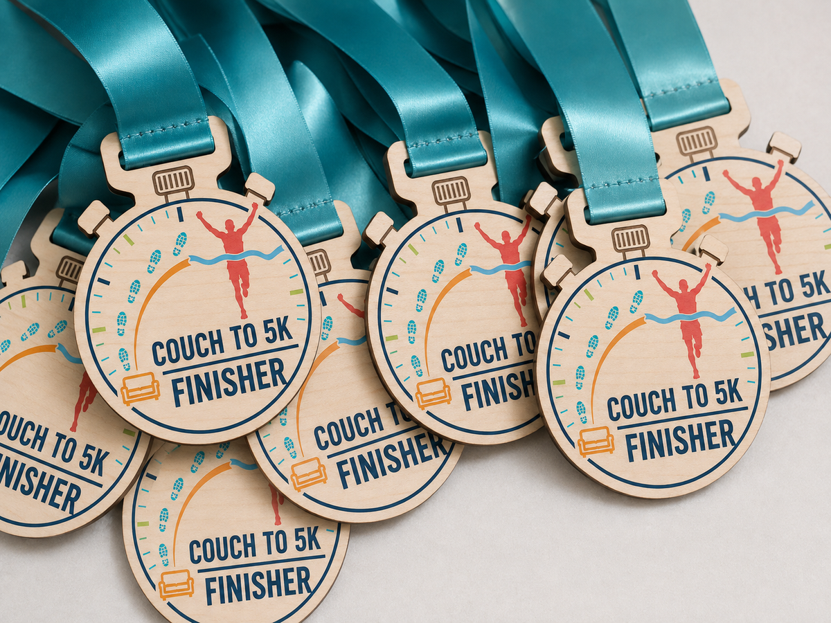 C25K Medal - Colour Stop Watch Design