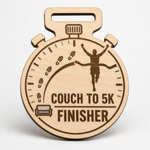 Load image into Gallery viewer, C25K Medal - Engraved C25K  Stop Watch Design
