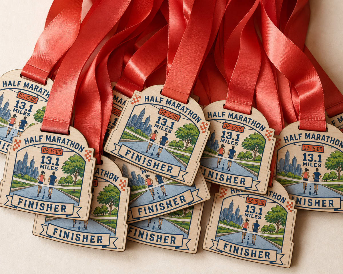 Half Marathon Medal - Colour City Scape Design
