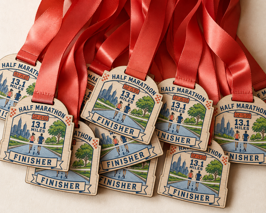 Half Marathon Medal - Colour City Scape Design