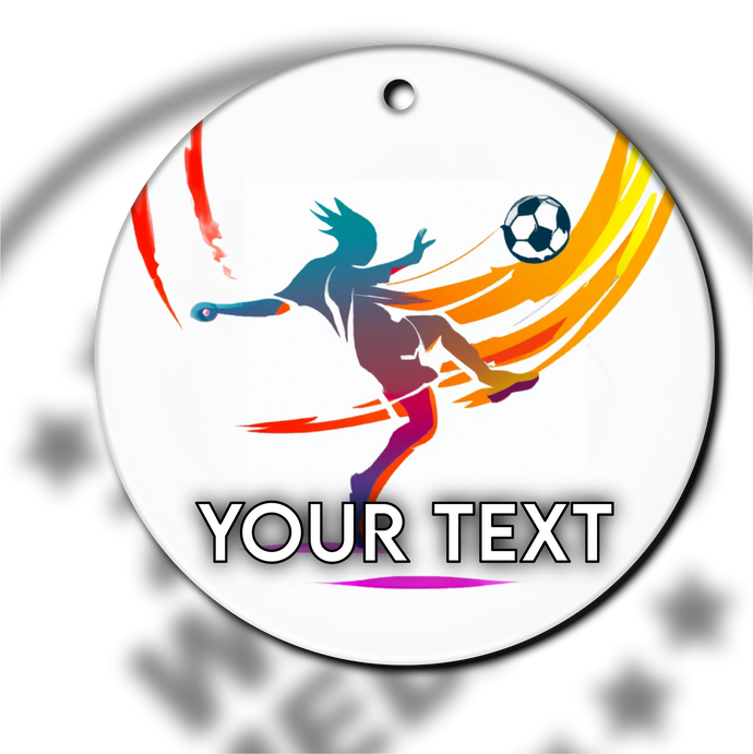 Ceramic Football medal Type 2