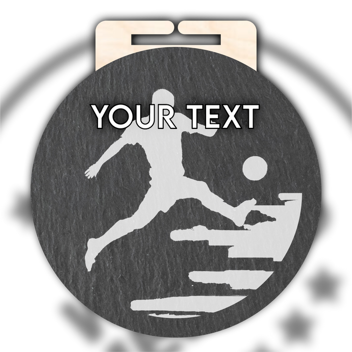 Slate Football Medal Type 1